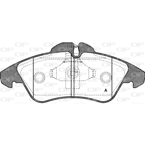 Sada brzdových platničiek kotúčovej brzdy OPEN PARTS BPA0578.00