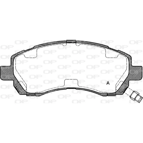 Sada brzdových platničiek kotúčovej brzdy OPEN PARTS BPA0647.02