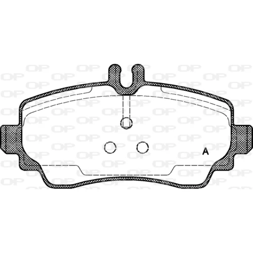 Sada brzdových platničiek kotúčovej brzdy OPEN PARTS BPA0650.00