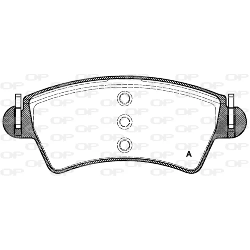 Sada brzdových platničiek kotúčovej brzdy OPEN PARTS BPA0726.10