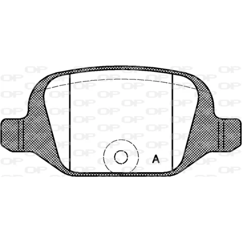 Sada brzdových platničiek kotúčovej brzdy OPEN PARTS BPA0727.00