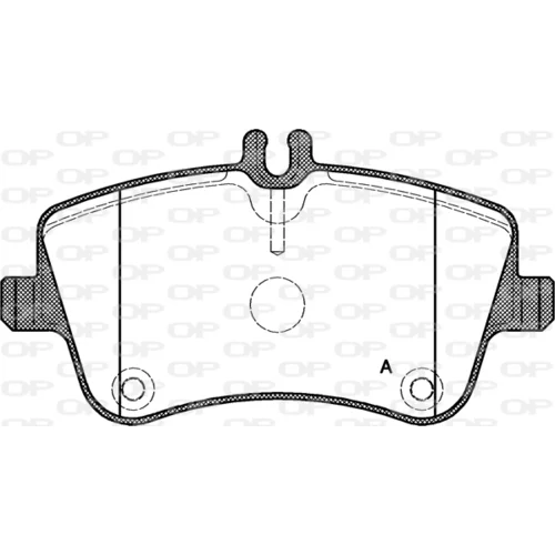 Sada brzdových platničiek kotúčovej brzdy OPEN PARTS BPA0768.00