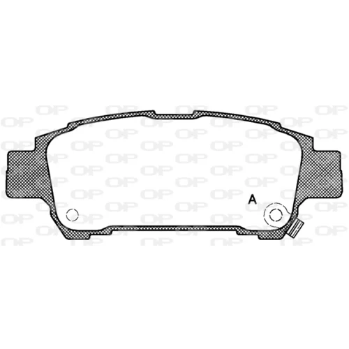 Sada brzdových platničiek kotúčovej brzdy OPEN PARTS BPA0820.02
