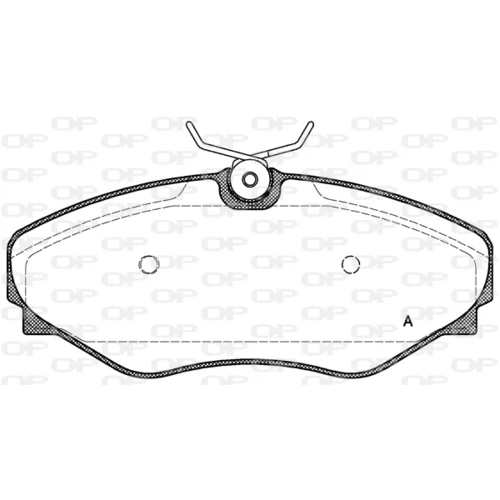 Sada brzdových platničiek kotúčovej brzdy OPEN PARTS BPA0834.20
