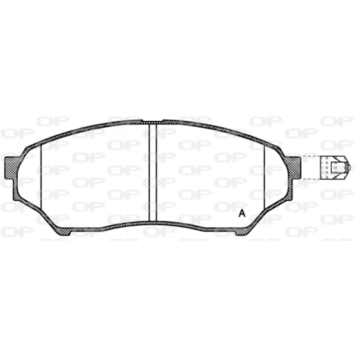 Sada brzdových platničiek kotúčovej brzdy OPEN PARTS BPA0845.01
