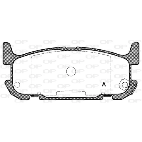 Sada brzdových platničiek kotúčovej brzdy OPEN PARTS BPA0853.12