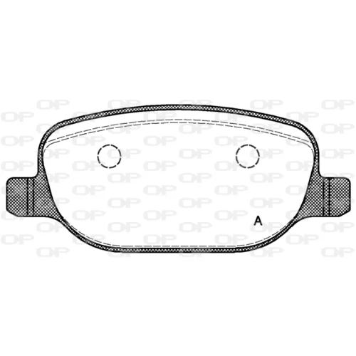 Sada brzdových platničiek kotúčovej brzdy OPEN PARTS BPA0878.00