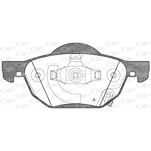 Sada brzdových platničiek kotúčovej brzdy OPEN PARTS BPA1068.02
