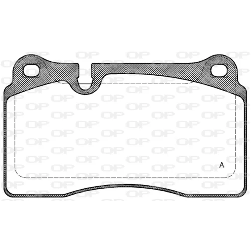 Sada brzdových platničiek kotúčovej brzdy OPEN PARTS BPA1200.00
