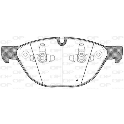 Sada brzdových platničiek kotúčovej brzdy OPEN PARTS BPA1298.00