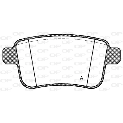 Sada brzdových platničiek kotúčovej brzdy OPEN PARTS BPA1352.00