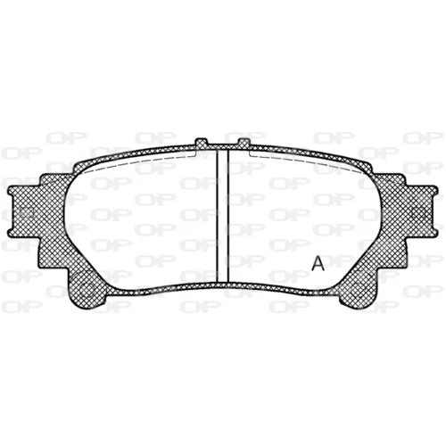 Sada brzdových platničiek kotúčovej brzdy OPEN PARTS BPA1395.00