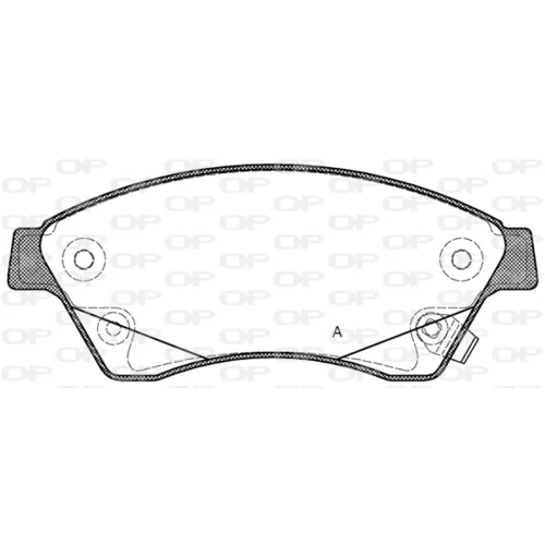 Sada brzdových platničiek kotúčovej brzdy OPEN PARTS BPA1431.12