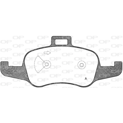 Sada brzdových platničiek kotúčovej brzdy OPEN PARTS BPA1653.00