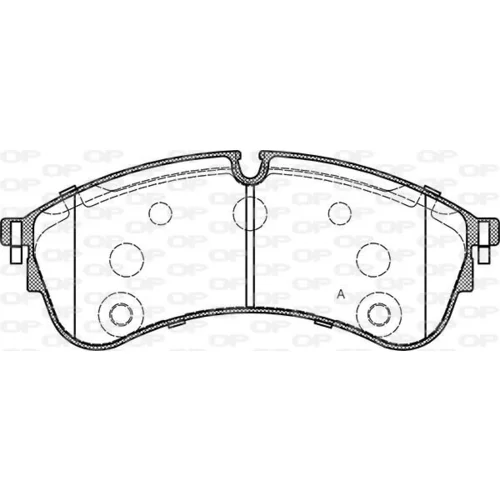 Sada brzdových platničiek kotúčovej brzdy OPEN PARTS BPA1847.00