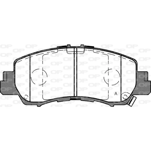 Sada brzdových platničiek kotúčovej brzdy OPEN PARTS BPA1881.02