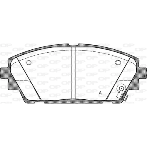 Sada brzdových platničiek kotúčovej brzdy OPEN PARTS BPA1900.02