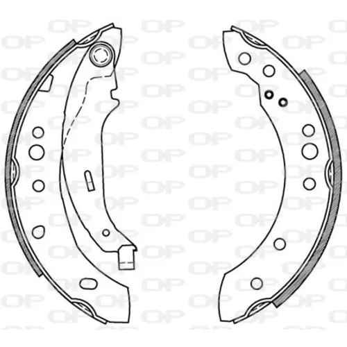 Sada brzdových čeľustí OPEN PARTS BSA2078.00