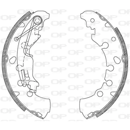 Sada brzdových čeľustí OPEN PARTS BSA2085.00