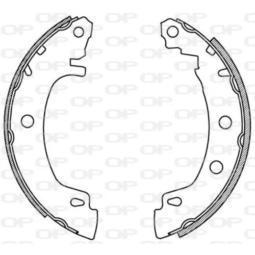 Sada brzdových čeľustí OPEN PARTS BSA2157.00