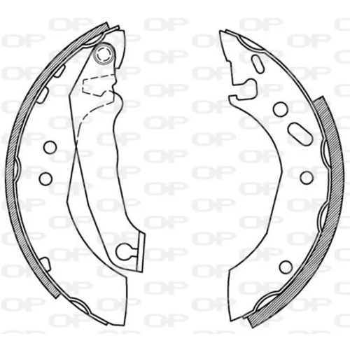 Sada brzdových čeľustí OPEN PARTS BSA2166.00