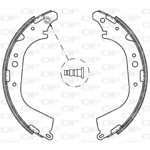 Sada brzdových čeľustí OPEN PARTS BSA2175.00
