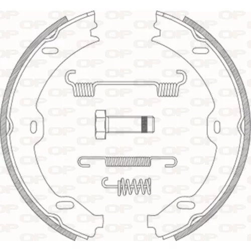 Sada brzdových čeľustí OPEN PARTS BSA2190.00