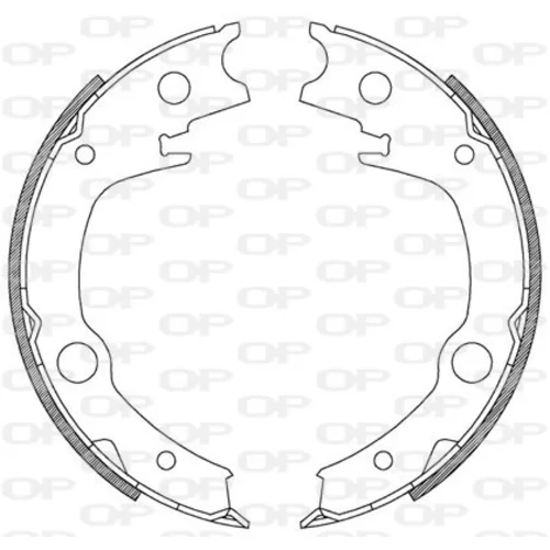 Sada brzdových čeľustí OPEN PARTS BSA2207.00