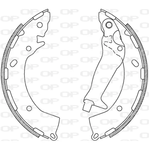 Sada brzdových čeľustí OPEN PARTS BSA2234.00