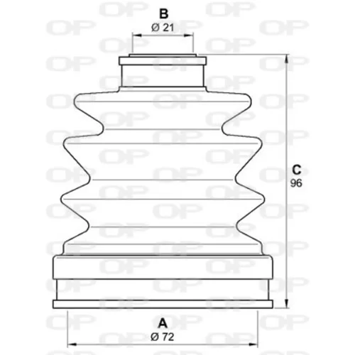 Manžeta hnacieho hriadeľa - opravná sada SJK7176.00 (OPEN PARTS) - obr. 1