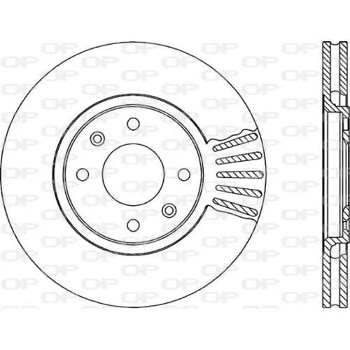 Brzdový kotúč OPEN PARTS BDA1715.20