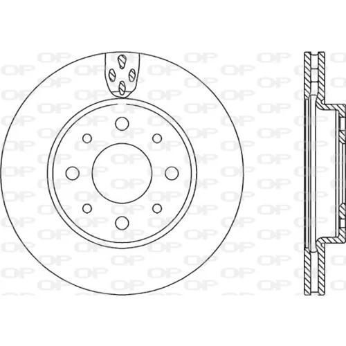 Brzdový kotúč OPEN PARTS BDA2234.20