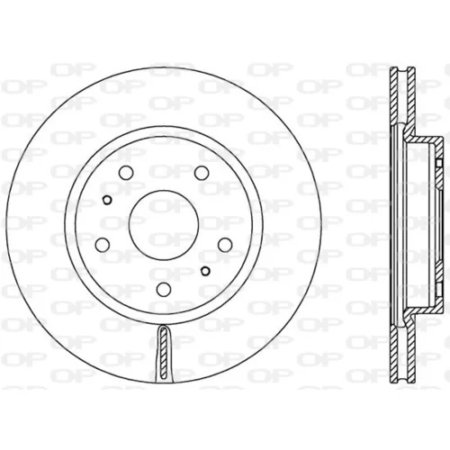 Brzdový kotúč OPEN PARTS BDA2565.20