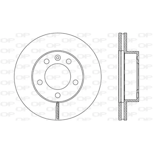 Brzdový kotúč OPEN PARTS BDA2654.20