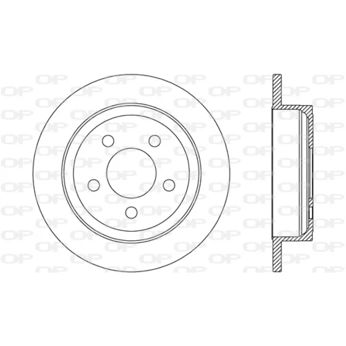 Brzdový kotúč OPEN PARTS BDA2676.10