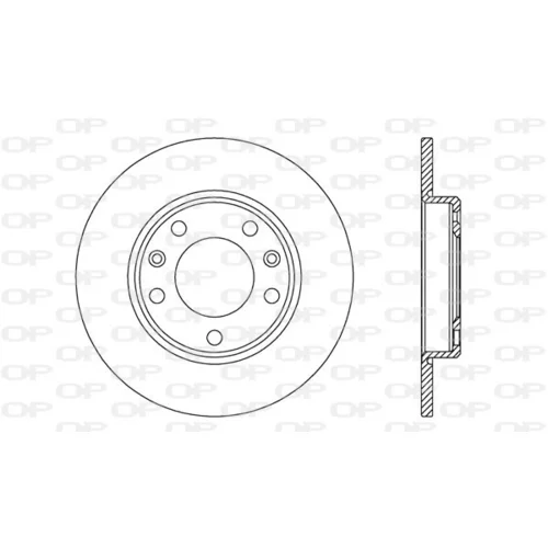Brzdový kotúč OPEN PARTS BDA2723.10