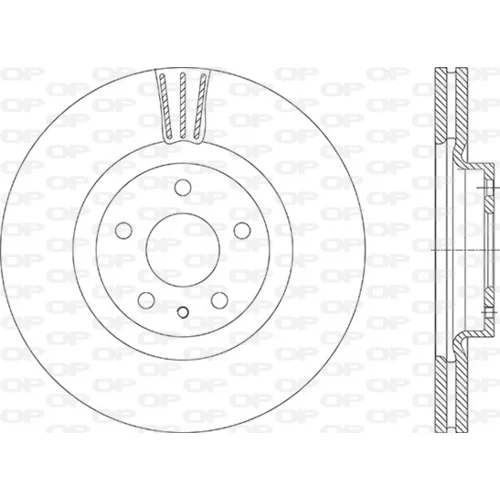 Brzdový kotúč OPEN PARTS BDA2956.20