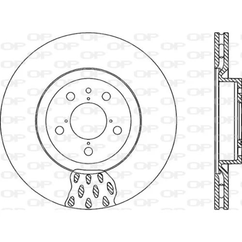 Brzdový kotúč OPEN PARTS BDR1015.20