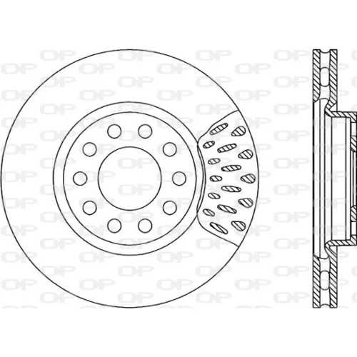 Brzdový kotúč OPEN PARTS BDR1233.20