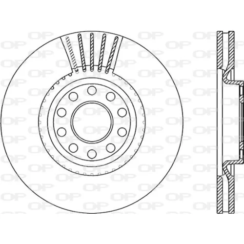 Brzdový kotúč OPEN PARTS BDR1942.20