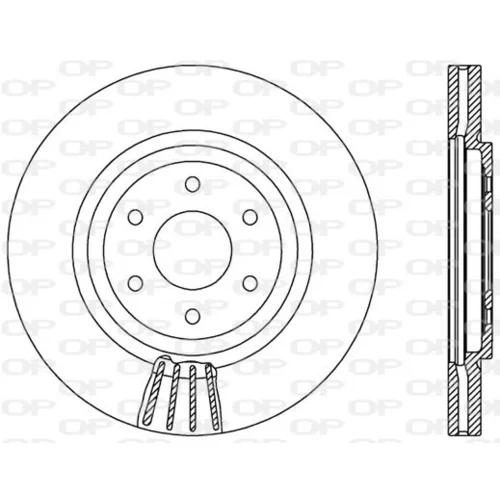 Brzdový kotúč OPEN PARTS BDR2549.20