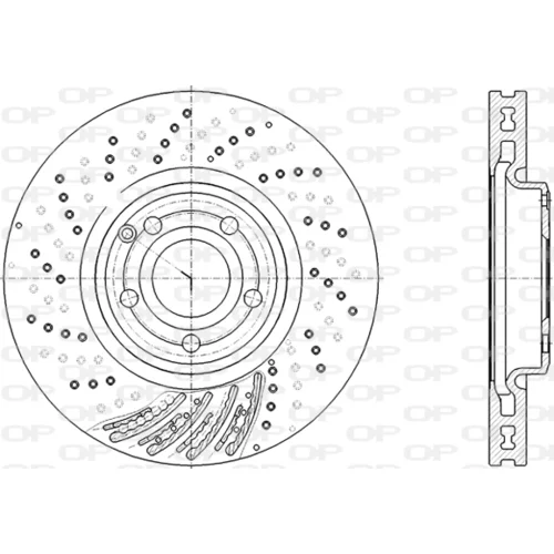 Brzdový kotúč BDR2819.20 (OPEN PARTS)