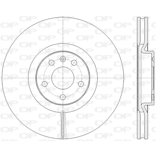 Brzdový kotúč OPEN PARTS BDR2826.20