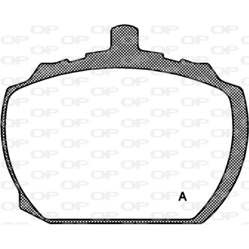 Sada brzdových platničiek kotúčovej brzdy OPEN PARTS BPA0058.10