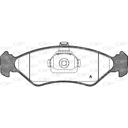 Sada brzdových platničiek kotúčovej brzdy OPEN PARTS BPA0285.20