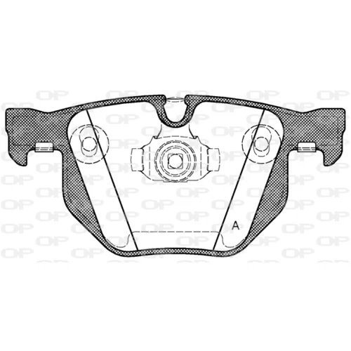 Sada brzdových platničiek kotúčovej brzdy OPEN PARTS BPA0381.61