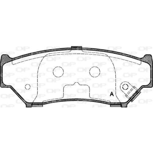 Sada brzdových platničiek kotúčovej brzdy OPEN PARTS BPA0389.12