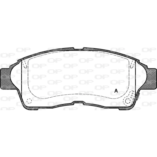 Sada brzdových platničiek kotúčovej brzdy OPEN PARTS BPA0402.02