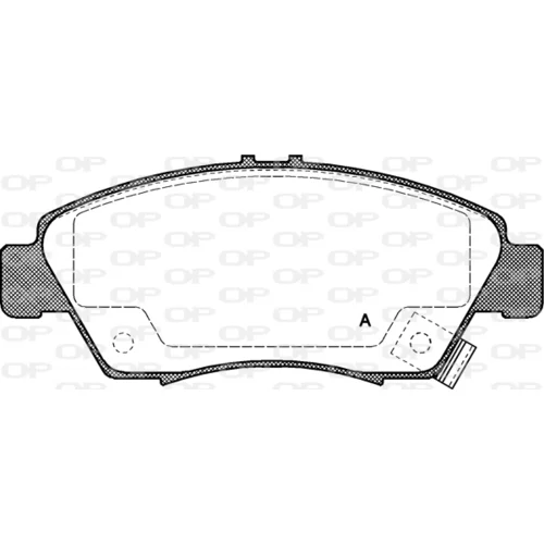 Sada brzdových platničiek kotúčovej brzdy OPEN PARTS BPA0418.02