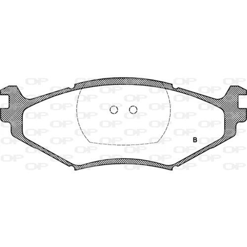 Sada brzdových platničiek kotúčovej brzdy BPA0483.02 (OPEN PARTS) - obr. 1